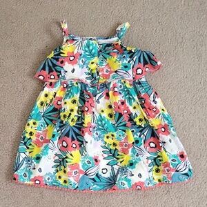 Tu Toddler Girl Floral Printed Dress - Size 3-4 Years